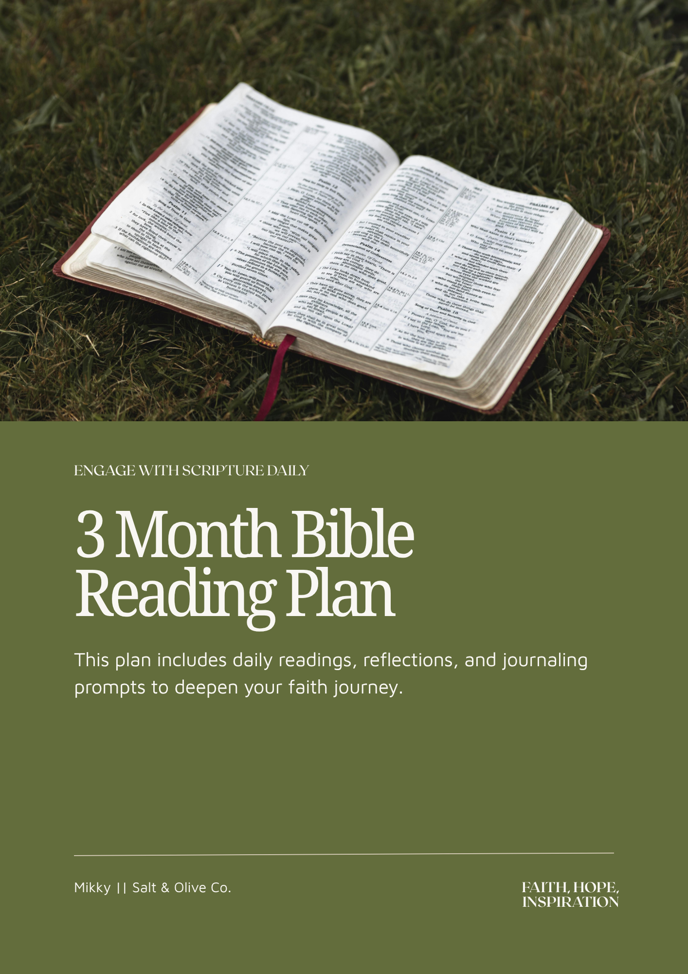 3 Month Bible Reading Plan