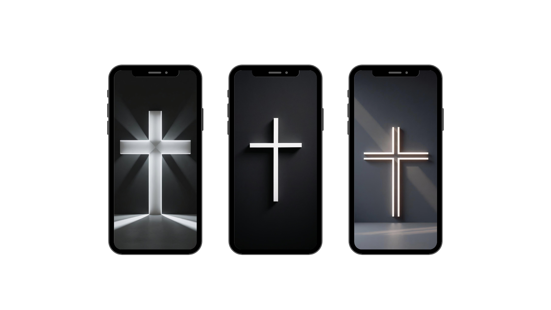 "The Cross Collection" | Modern Faith Wallpaper Set