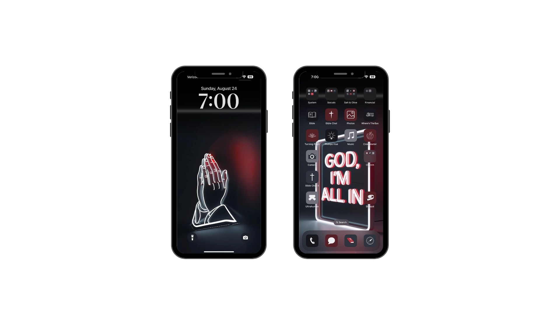 "God, I'm All In" | Bold Faith Phone Theme Set