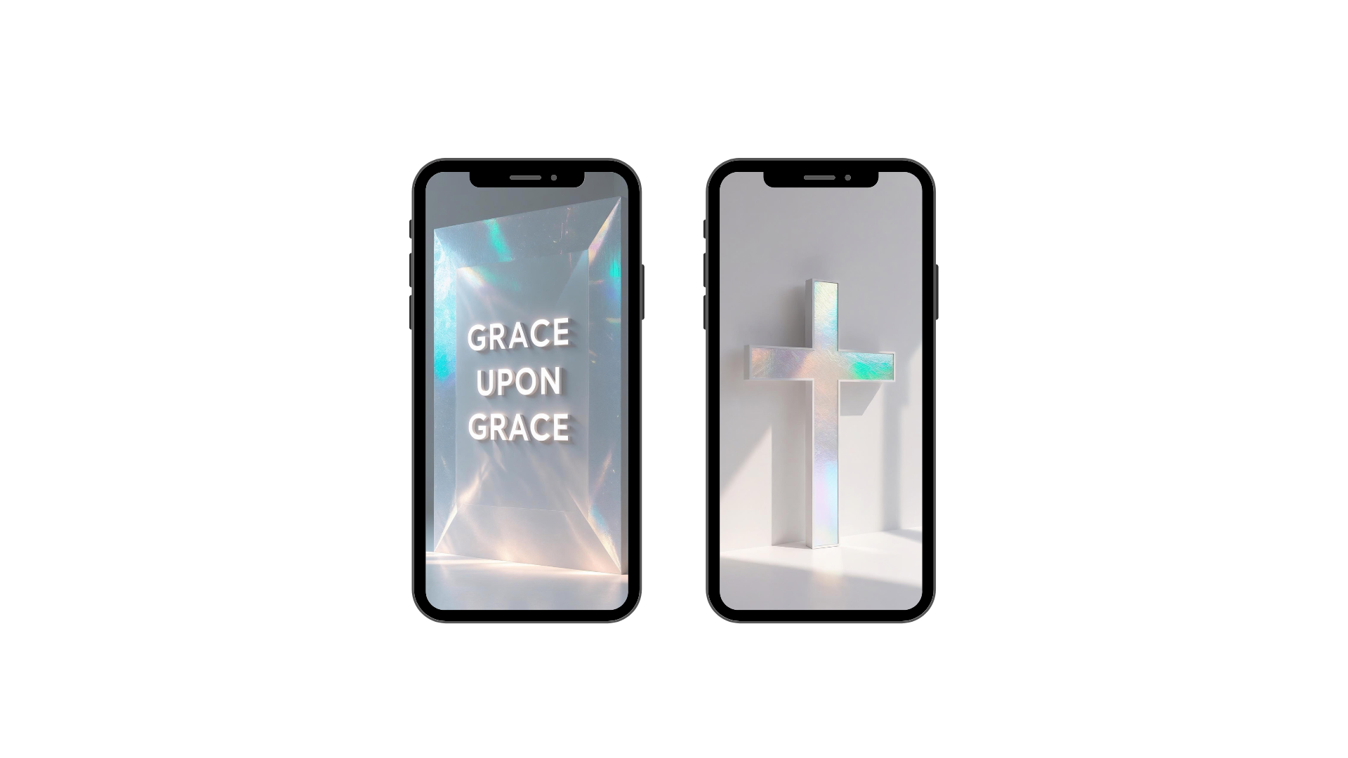 "John 1:16" | Grace Upon Grace Phone Wallpaper Set